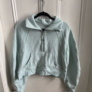 Lululemon Athletica Light Blue Half-Zip Hoodie